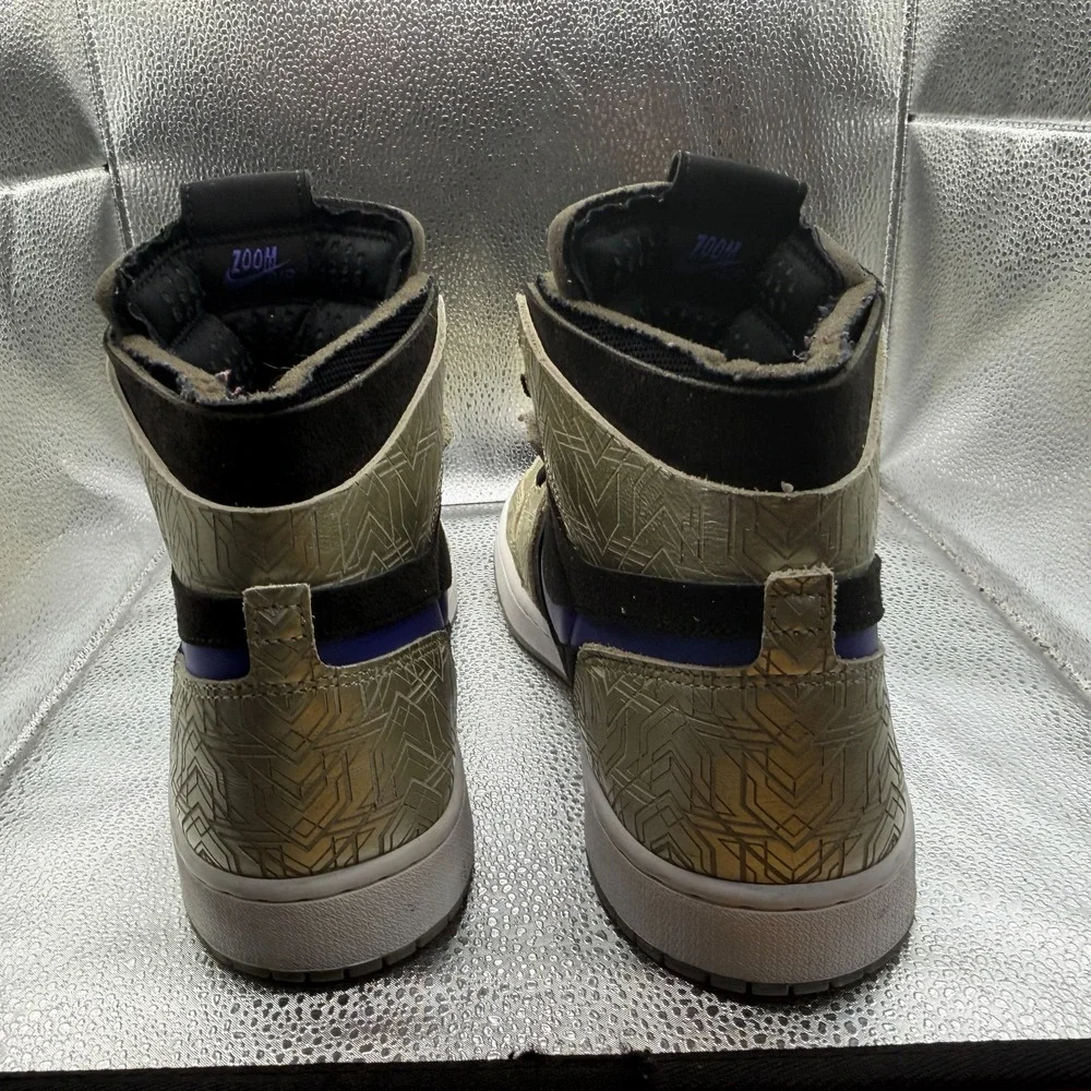 Size 12 ‎ Nike Air Jordan 1 High Zoom Air Comfort Gold Laser Sneakers DQ0659-700